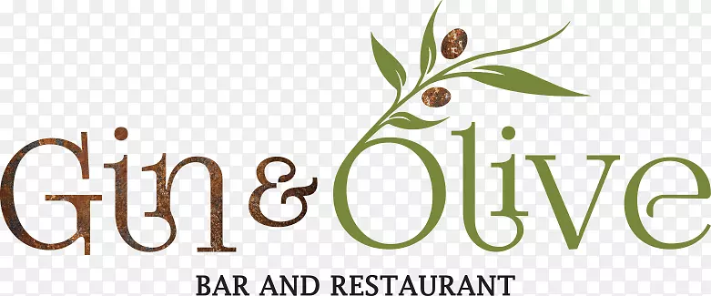 杜松子酒和橄榄油标志三橄榄伏特加餐厅-橄榄油标识