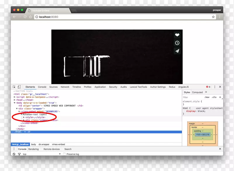 Web组件web浏览器html angularjs屏幕截图-Vimeo Play按钮