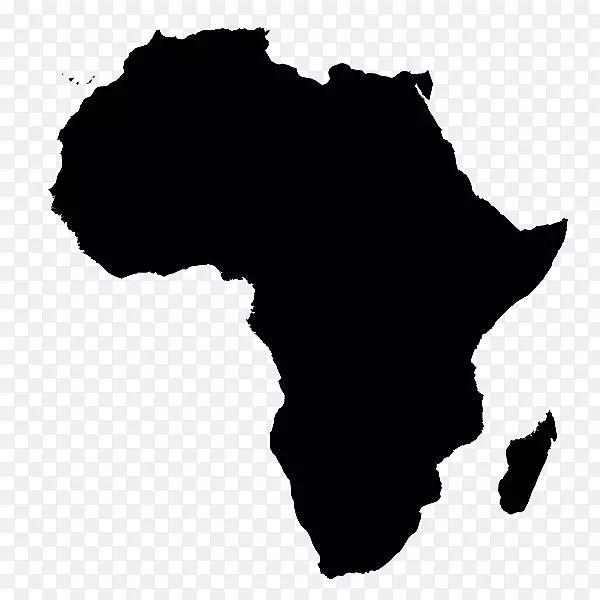 非洲剪影剪贴画-非洲