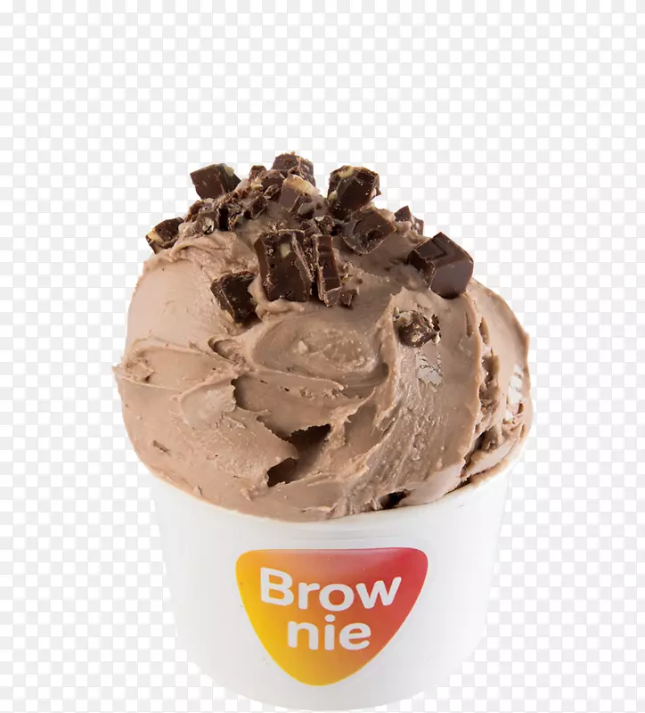 冻酸奶巧克力冰淇淋碗