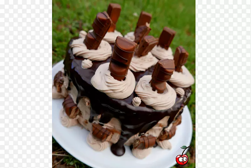 巧克力蛋糕更美味巧克力铁氧体滚筒糖霜巧克力蛋糕