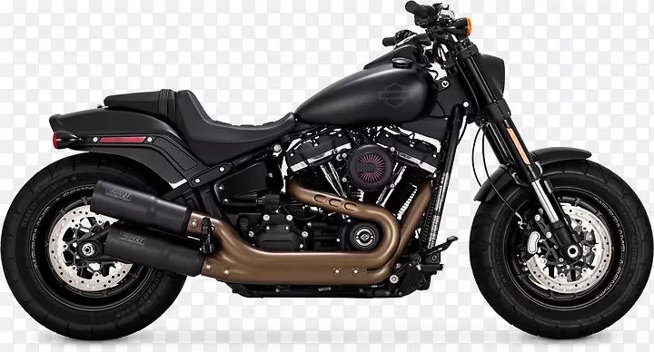 哈雷-戴维森胖子软尾排气系统摩托车-摩托车