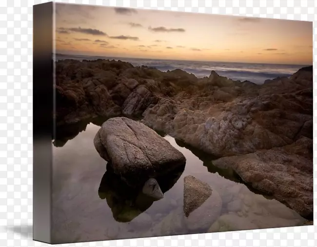 蒙特利艺术作品美术摄影-海洋日落