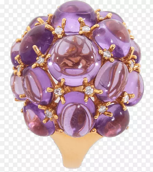 紫水晶皮卡迪利拱廊珠宝胸针.珠宝