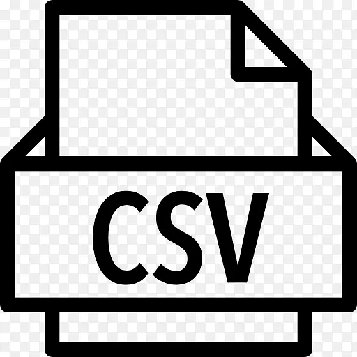 用逗号分隔的值计算机图标.csv