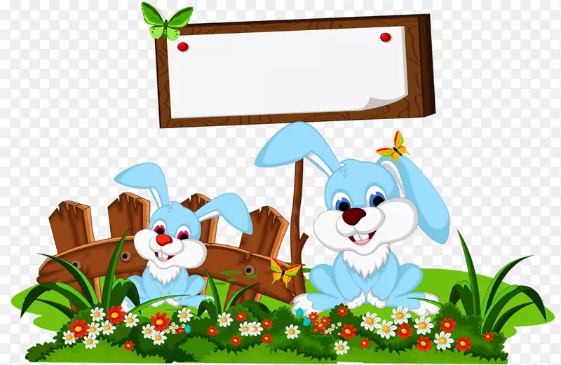 复活节兔子卡通兔