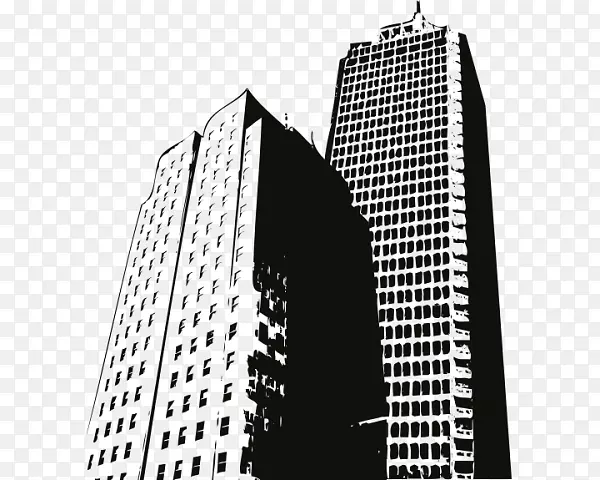 摩天大楼立面商业建筑-智能建筑