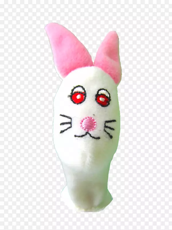 复活节兔子毛绒玩具和可爱玩具毛绒胡须-复活节