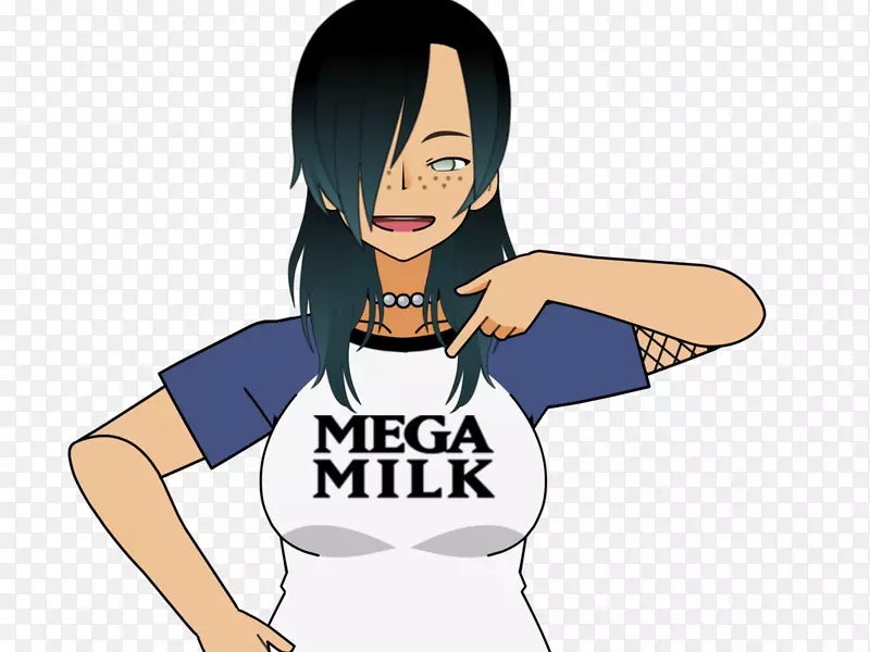 牛奶t恤剪贴画-牛奶