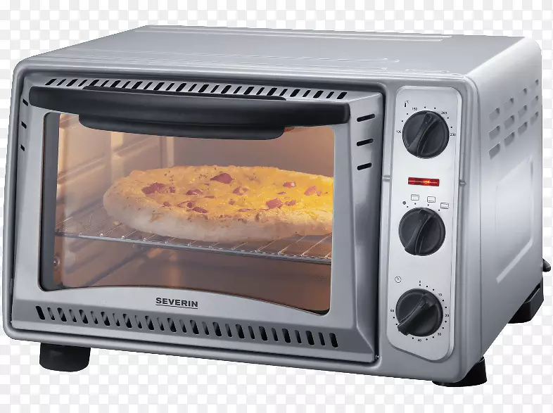 迷你烤箱温度预置，定时器功能可调至206020塞韦林厨房烤箱