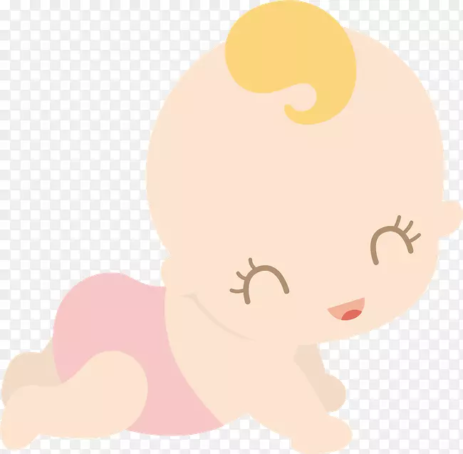 婴儿绘画剪贴画-微笑婴儿乳