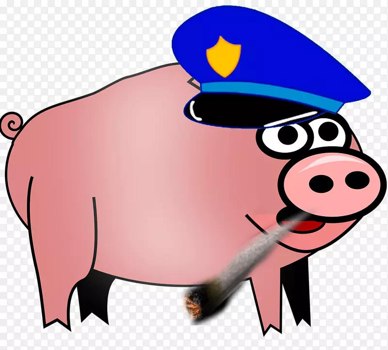 肉牛人类行为剪贴画-猪