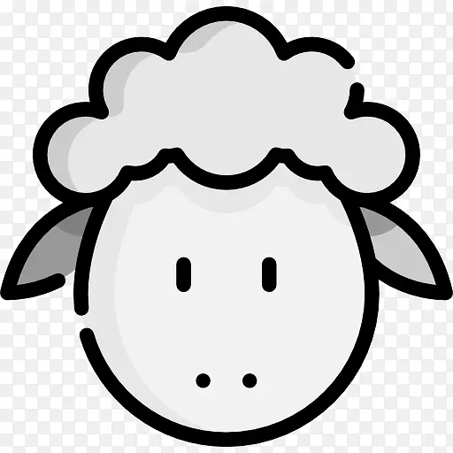 羊电脑图标符号剪辑艺术-羔羊图标