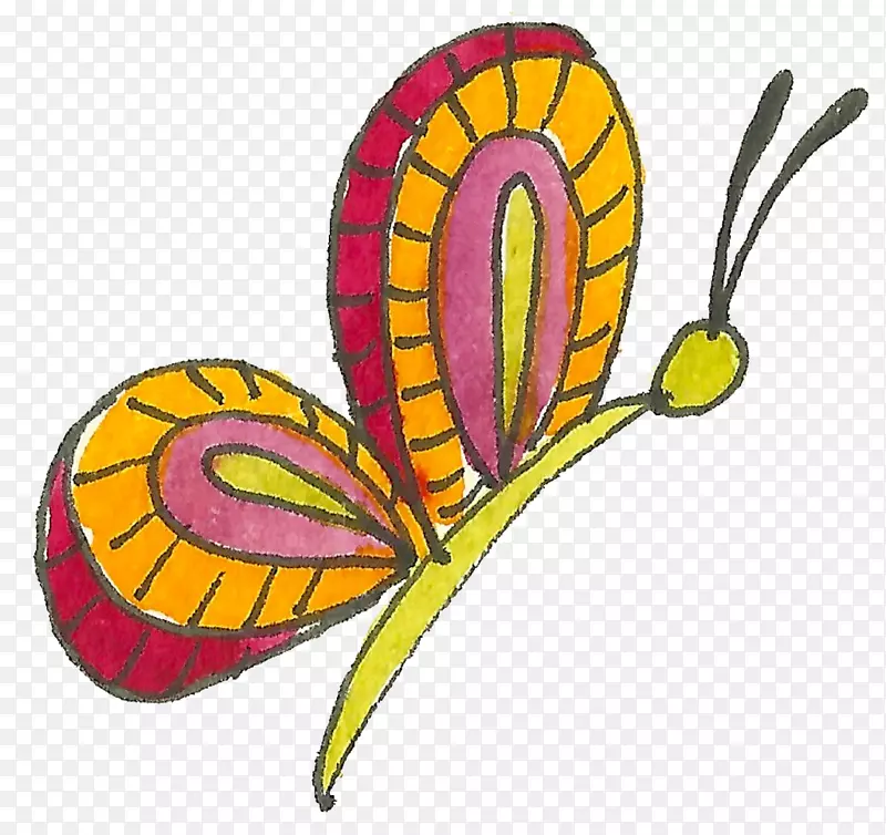 变质技术蝴蝶昆虫医学剪贴画蝴蝶
