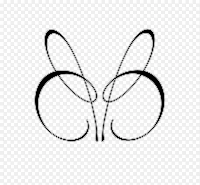 蝴蝶标志餐厅布卡迪巴科剪贴画.字母标识