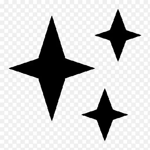 艺术和文化中的五角星符号星多边形计算机图标-星