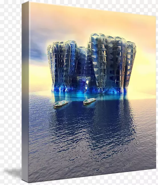 水资源钴蓝桌面壁纸摄影-海洋城市