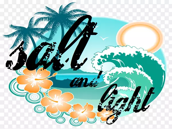 夏威夷品牌标志剪贴画-盐与光