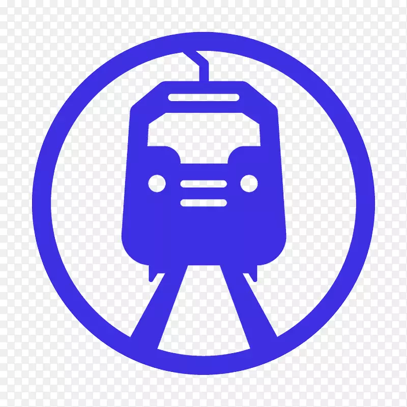 电车亚特兰大有轨电车运输计算机图标-蓝色Instagram图标