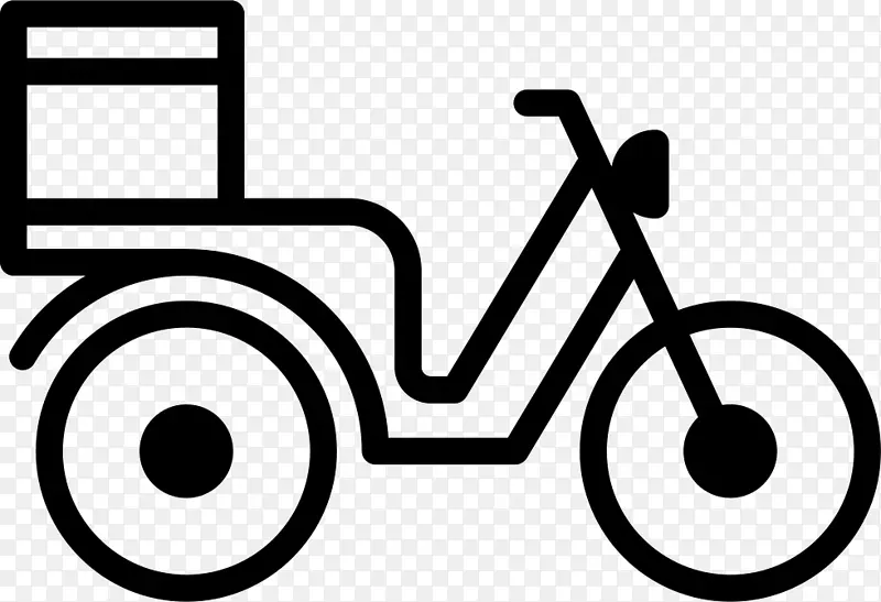 自行车比萨滑板车送货摩托车-自行车
