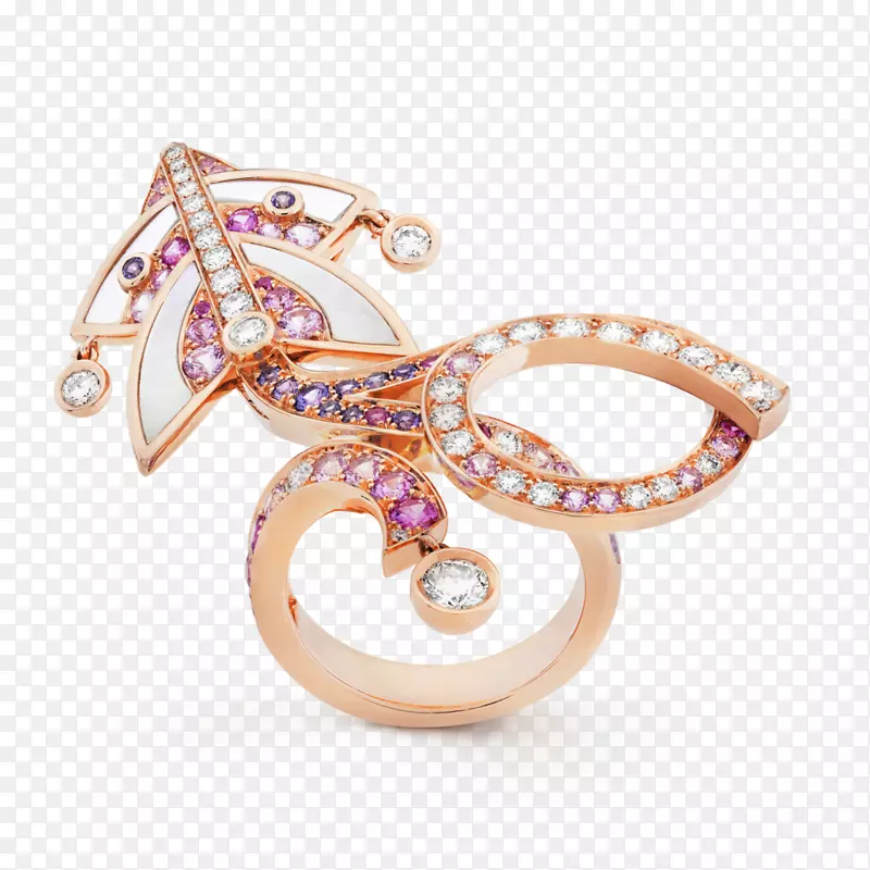 耳环van Cleef&Arpels珠宝项链.手指戒指