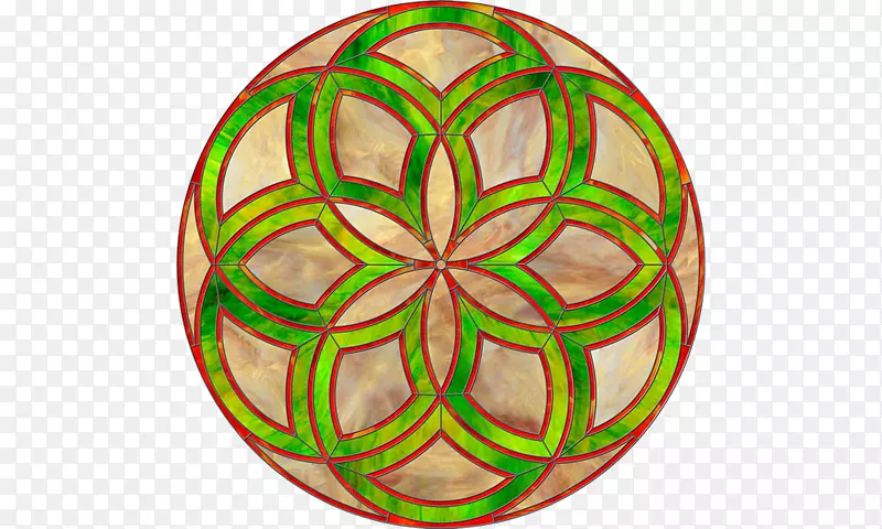 复活节彩蛋绿色对称图案-复活节