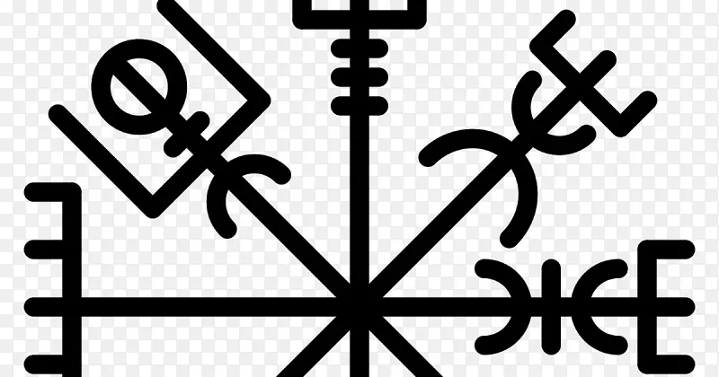 装饰素食者符文冰岛魔法石柱艺术象征