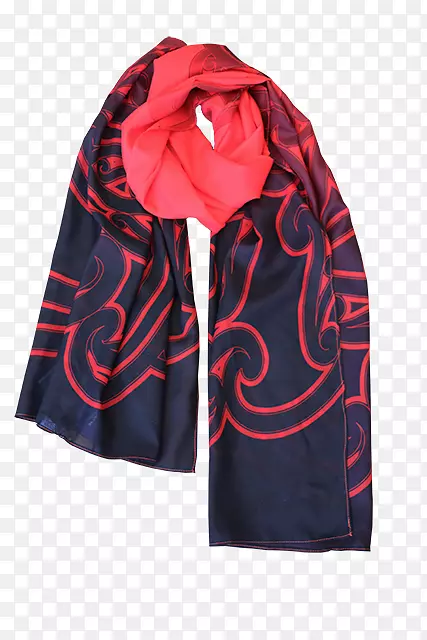围巾雪纺māOri人品红围巾