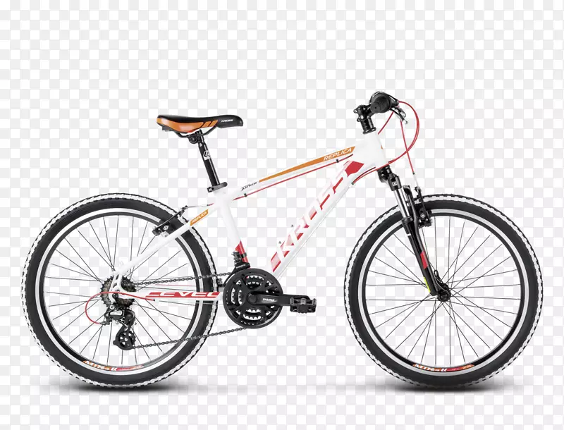城市自行车山地车克罗斯山骑自行车-红色自行车