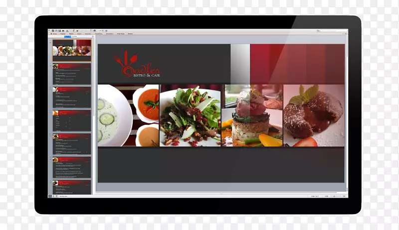 展示广告电子食谱餐厅-ipad模板