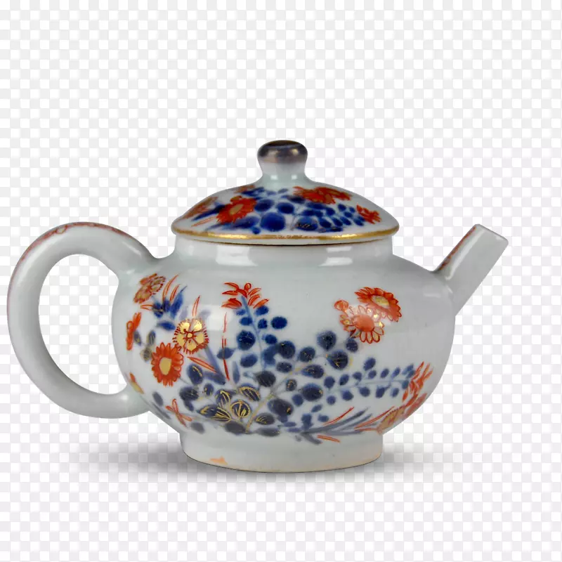 水壶茶壶蓝白陶器陶瓷日式茶壶