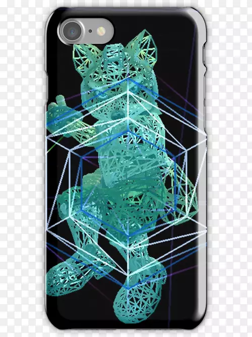 有机体绿松石手机配件手机iPhone-iPhone线框