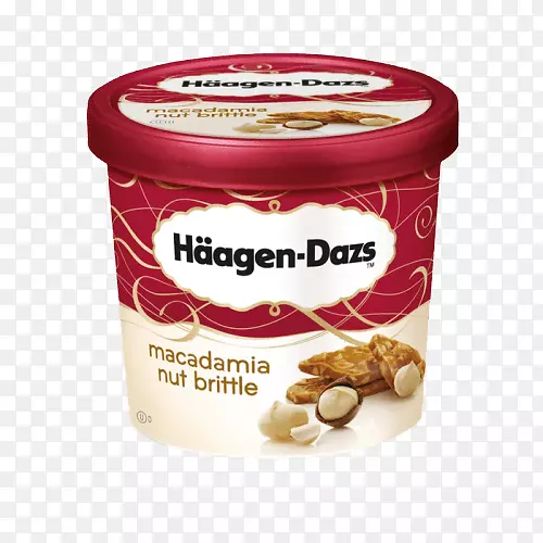 冰淇淋脆h agen-dazs macadamia果仁-冰淇淋