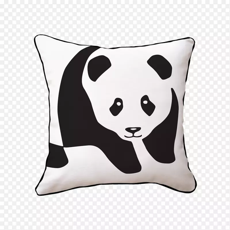 抛枕头垫嘴纺织品大熊猫