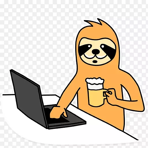 电报人类行为贴纸卡通剪贴画线