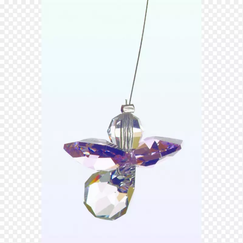 水晶紫色紫水晶珠宝魅力和吊坠-紫色