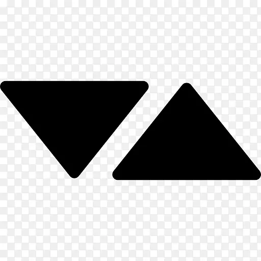 三角形箭头标志符号计算机图标.三角形