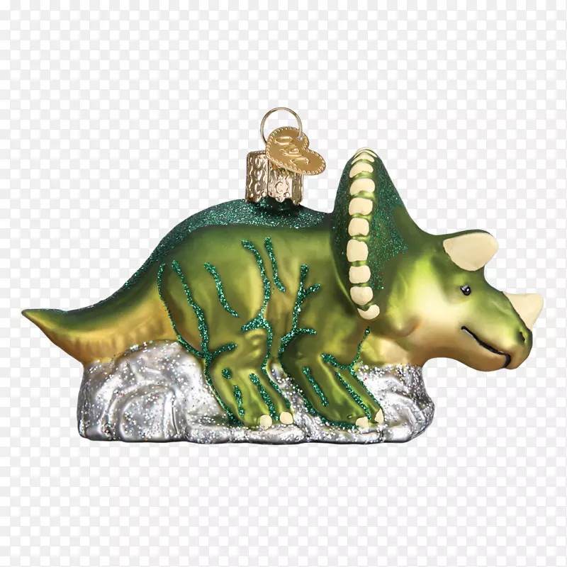 三角龙爬行动物圣诞装饰品恐龙-恐龙