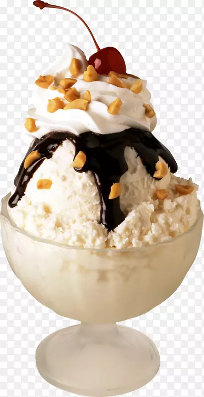 冰淇淋圆锥体圣代华夫饼冰淇淋店-冰淇淋