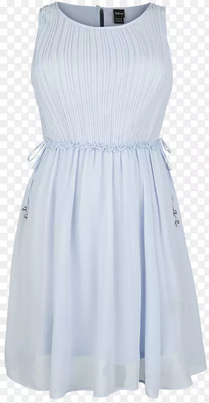 淡蓝色鸡尾酒裙茶裙