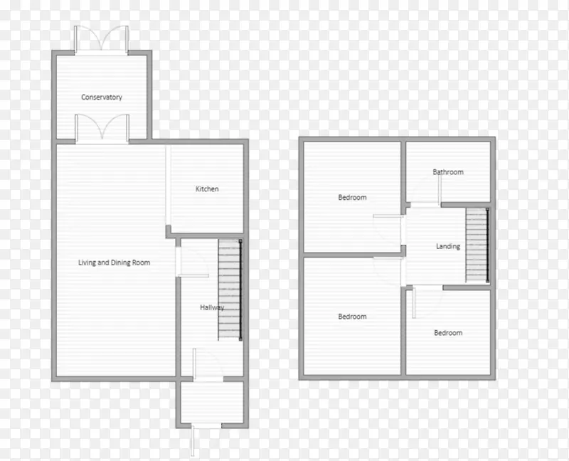 平面图，家具，直线角-地板，街道和路面