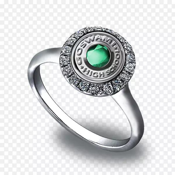 级别戒指，珠宝订婚戒指，翡翠-毕业戒指