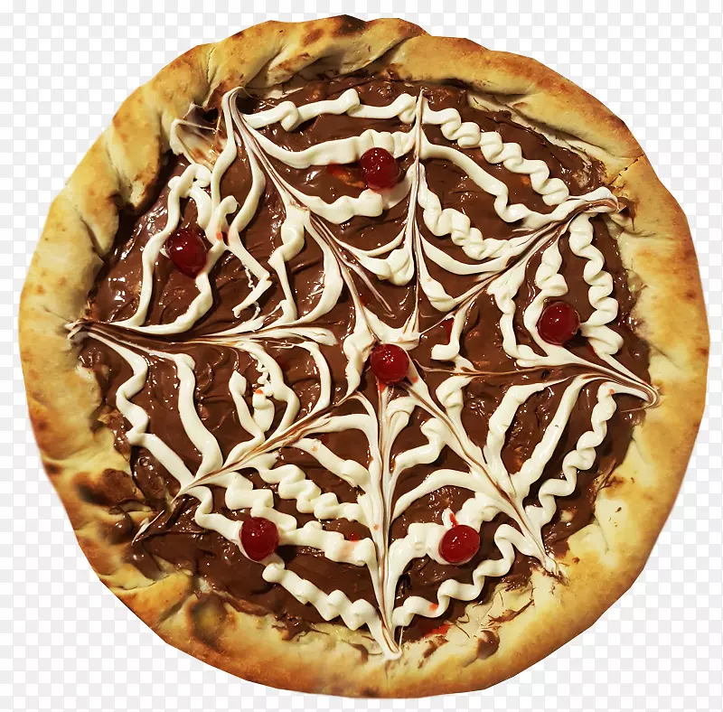 天堂Pizzaria Ribeir o前白巧克力牛奶意大利料理-巧克力比萨饼
