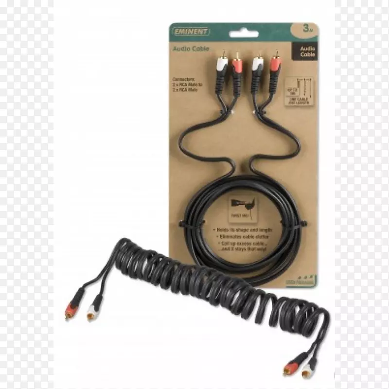 电缆麦克风音频rca连接器立体声计程仪