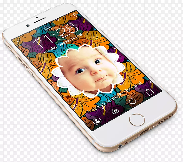 智能手机功能iPhone 6加上屏幕保护器-创意手机应用程序