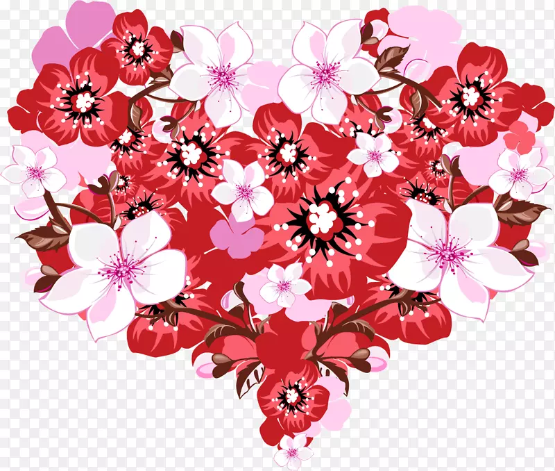 花束情人节剪贴画-花