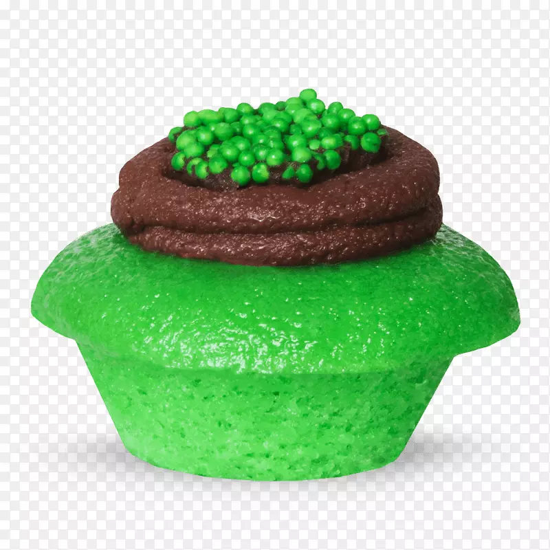 蛋糕奶油花盆-绿色蛋糕