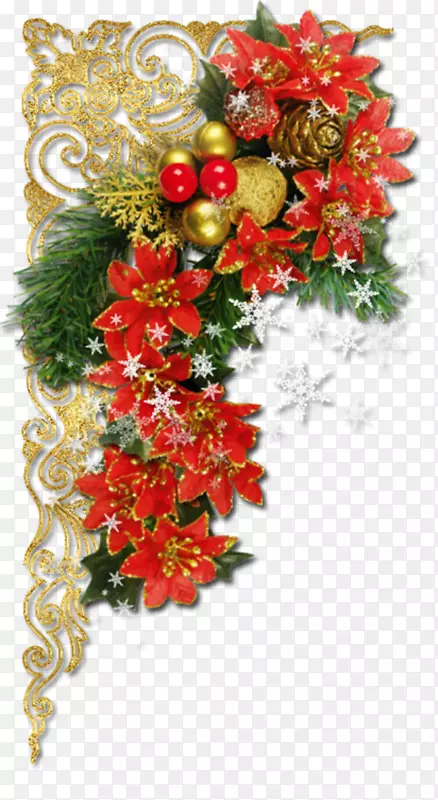 花卉设计圣诞装饰切花-圣诞节