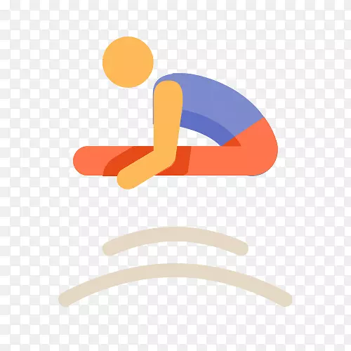 蹦床体操电脑图标跳水板运动体操