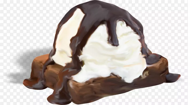 那不勒斯冰淇淋巧克力蛋糕圣代冰淇淋